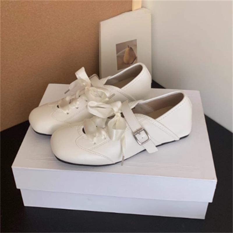 

Fashion Square Toe Shallow Mouth Mary Janes Women s Inside Heightened Ribbon Bow Casual Soft Sole Non-Slip Flat Single 40