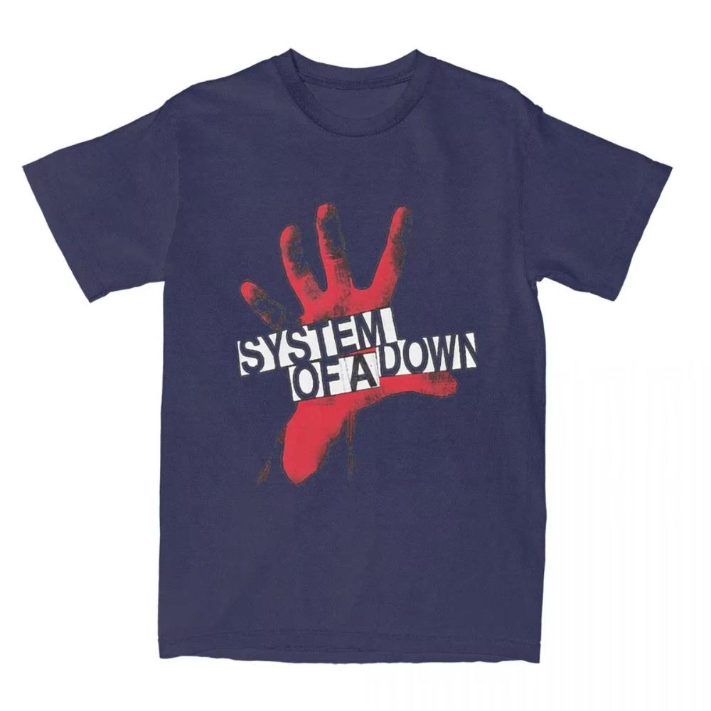 System of A Down TShirts Summer Musical Funny Logo Awesome T Shirt Cotton Hip Hop Tshirt for Mens Short Sleeve Casual Top Tees