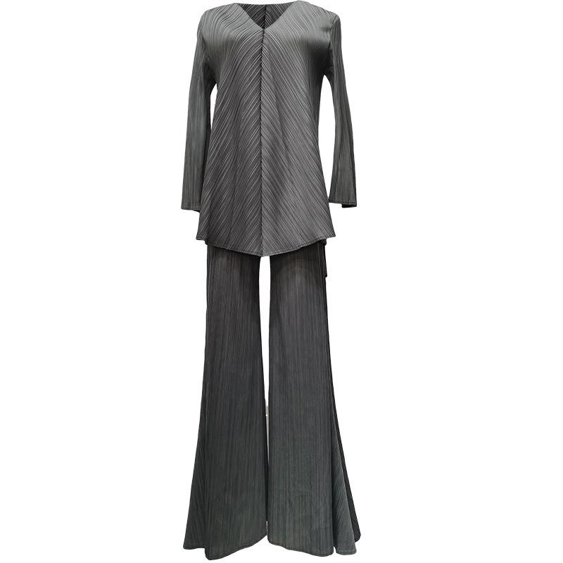 Frühling 2025 Miyake Schlankmachendes Mode Plissee Zweiteiler - Lingying 7701