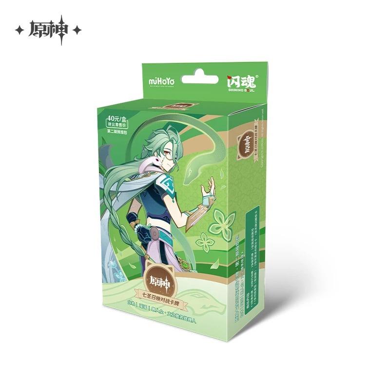 Original Genshin Impact Karte Genius Invokation TCG Kampfkarte Hu Tao Raiden Shogun Anime Charakter Sammelkarte Kinderspielzeug Geschenk