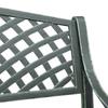 Vidaxl Garden Bench, 102 Cm, Cast Aluminum, Green