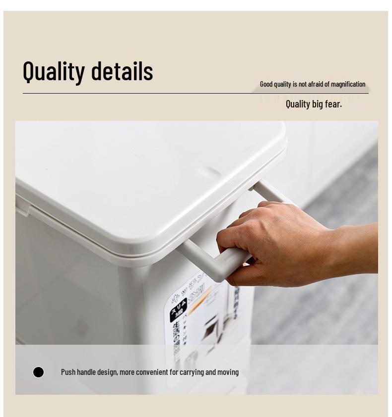 Luxurious Minimalist Dual Compartment Trash Can with Lid & Foot Pedal