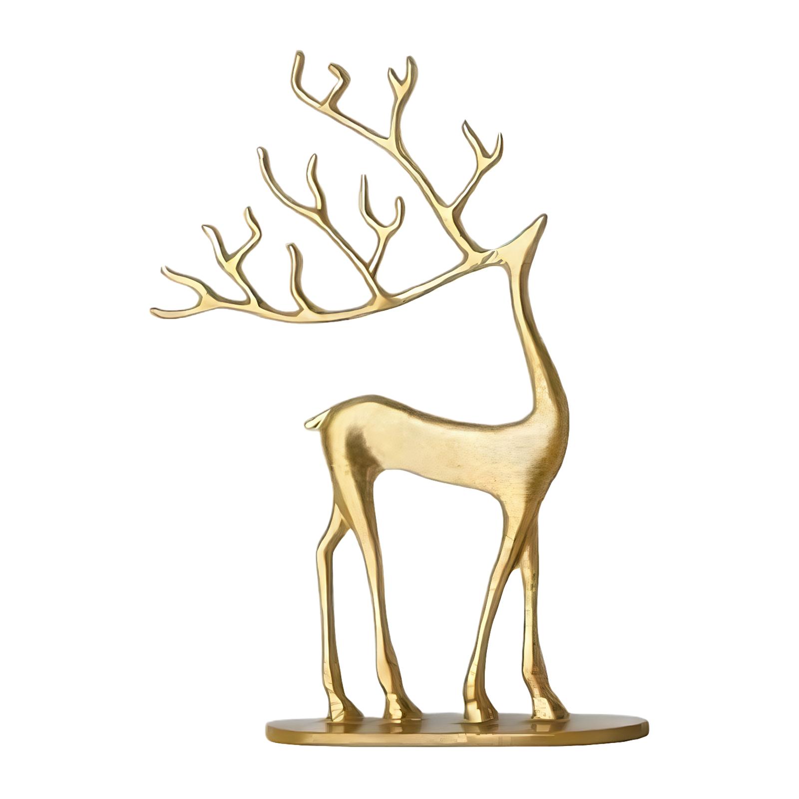 

Christmas Reindeer Decor Resin Xmas Figurines Modern Christmas Decor Reindeer Figurine Elk Statue Elegant Indoor Holiday Decor