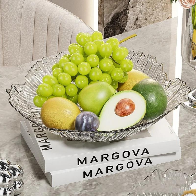 1pcs Light Luxury New Fruit Tray Home Living Room Snacks Large Capacity High Aesthetic Value Petal Placement Tray