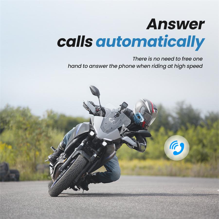 Motorcycle Bluetooth 5.0 Wireless Free-Hands Call Helmet Headset Waterproof 5V