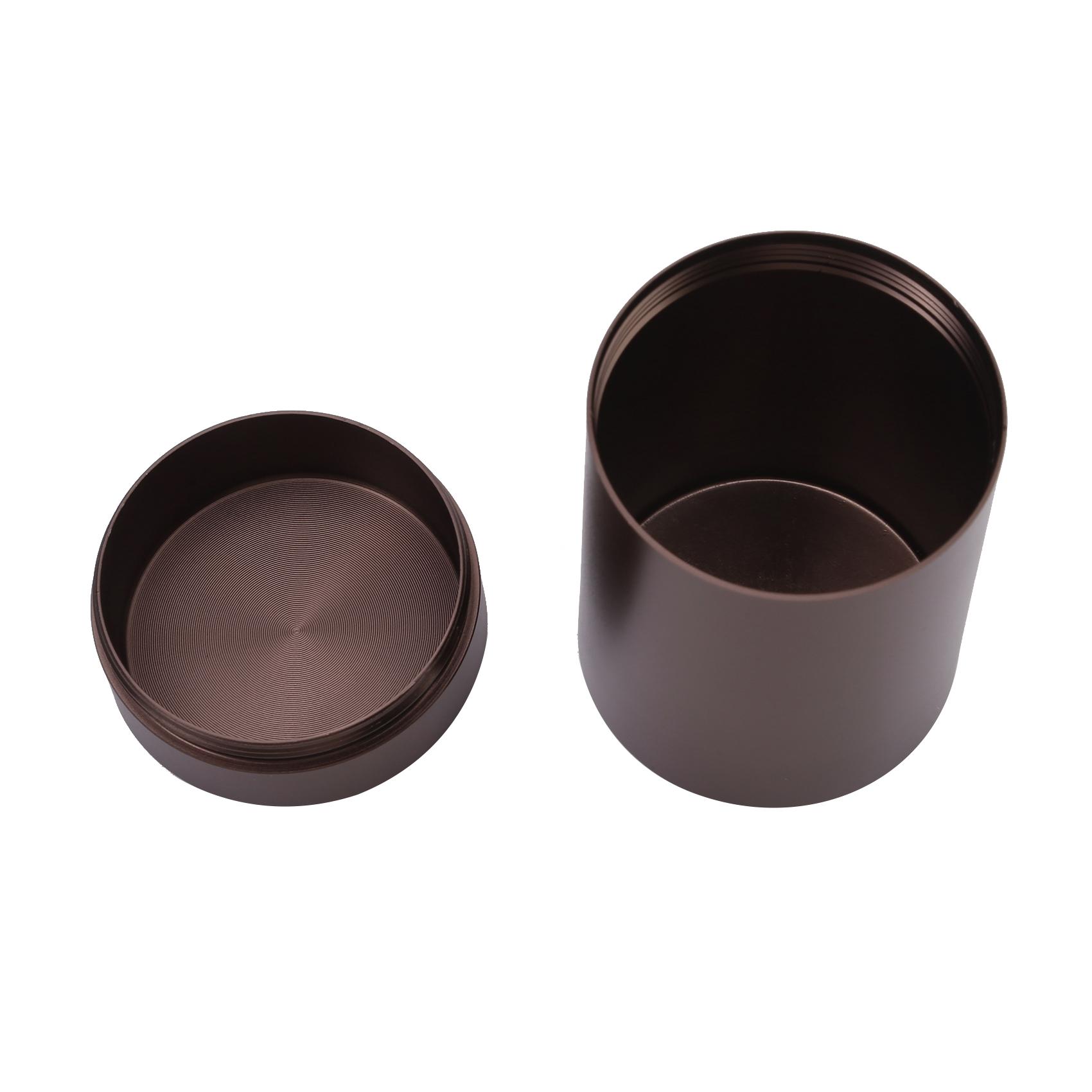 

Tea Can Travel Portable Sealed Jar Metal Mini Storage Box New Moisture-proof Solid Color Nut Candy Jars Food Storage Container 1PC кофейный