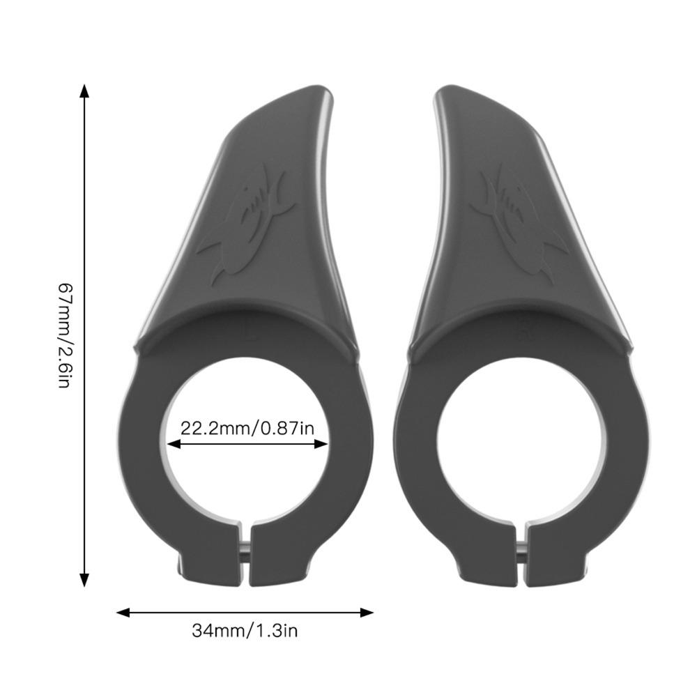 2PCS Fiber Bicycle Handlebar Thumb Rest Anti Skid Bicycle Handlebar End Grips for Mountain Bike