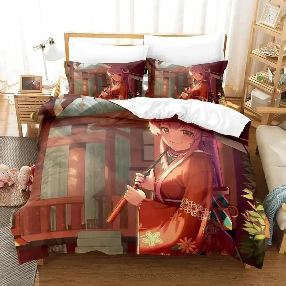 

3D Everyday Life with Monster Girls Printed Bed Set Duvet Cover Pillowcase Bedding Set Linen Sheet Quilt Cover Full King Size 70x133cm 2pcs