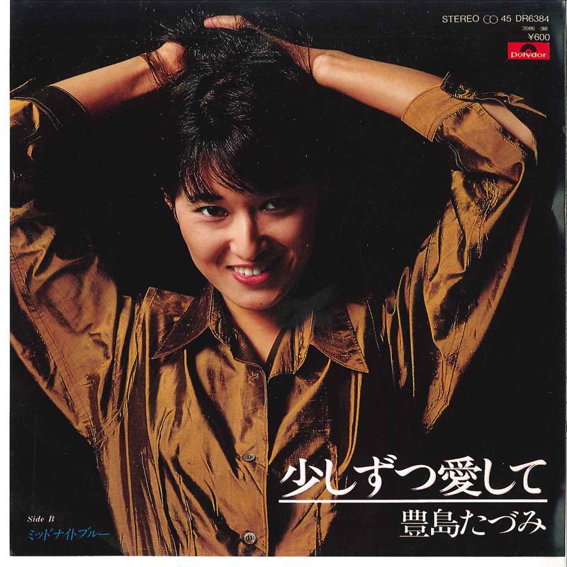 

7inch Record TAZUMI TOYOSHIMA Sukoshizutsu Aishite Midnight Blu DR6384 POLYDOR 1980 Japan Japanese PopRock Used