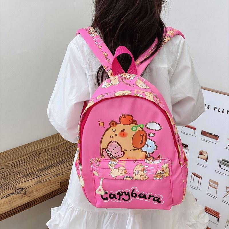 New Kindergarten Schoolbag Primary School Students Cute Cartoon Backpack Large Capacity Trend Printing Children's Backpack Fashion