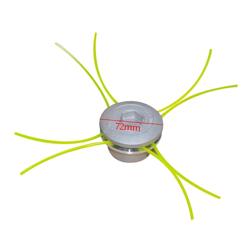Aluminium Trimmer Head Spool Set with 4 Mower Rope Replaces Compact Durable