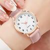 Digital Leuchtender Zeiger Quarz Uhr Set Damen Vielseitiger Mode Gürtel Schulmädchen Uhr
