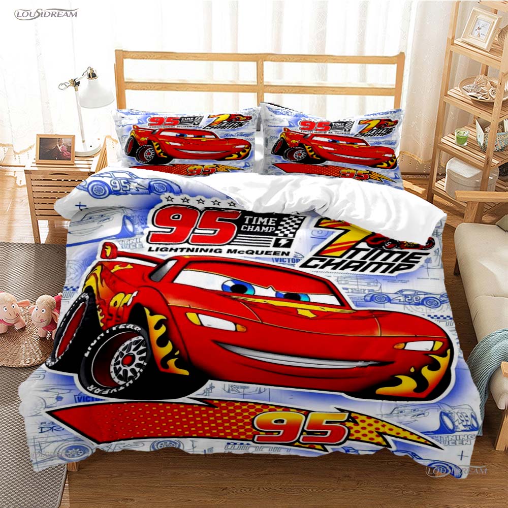 

Disney Pixar Машина Маккуин Всесезонный пододеяльник Одеяло Постельные комплекты Мягкий пододеяльник и наволочки Односпальный/Двуспальный/Квинсайз/Кингсайз EU Twin 135x200cm