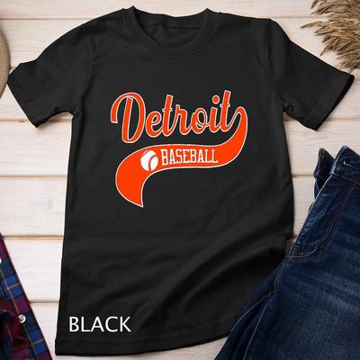 Retro Detroit Baseball Vintage Swoosh T-Shirt Unisex T-shirt