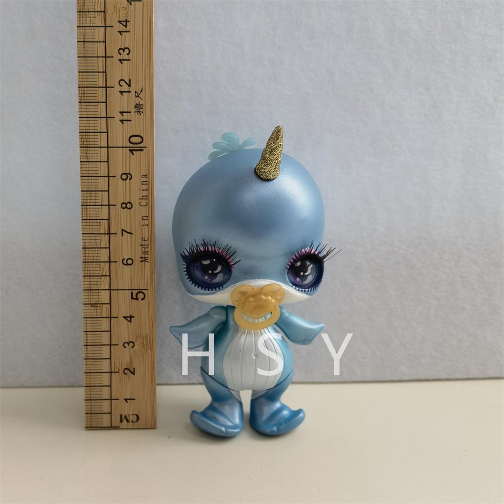 Original 11Cm-13Cm Rainbow Unicorn Doll Little Monster Mud Doll Children'S Game House Toy Set Gift