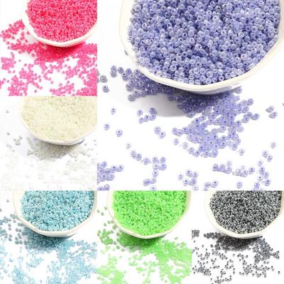 Home Party Supplies 2/3mm Handmade Material 500-1000pcs DIY Necklace Bracelet Charms Glass Loose Beads For Jewelry Making Cream Series
