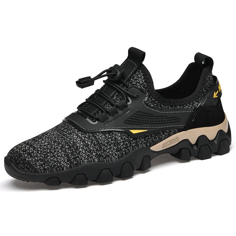 

Весенняя новая мужская обувь Корейская версия дышащая сетчатая обувь с полыми отверстиями уличная обувь для водных видов спорта универсальная трендовая повседневная обувь для мужчин 38 чёрный