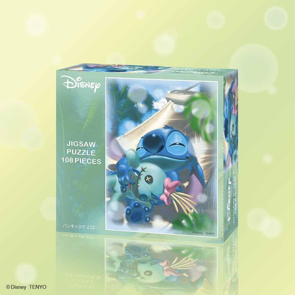 Tenyo In 108 Piece Jigsaw Puzzle ZZZ In Disney Comes with Glue and Spatula Service Card Included [Made Japan] Hammock… (18.2x25.7cm) D-108-066
