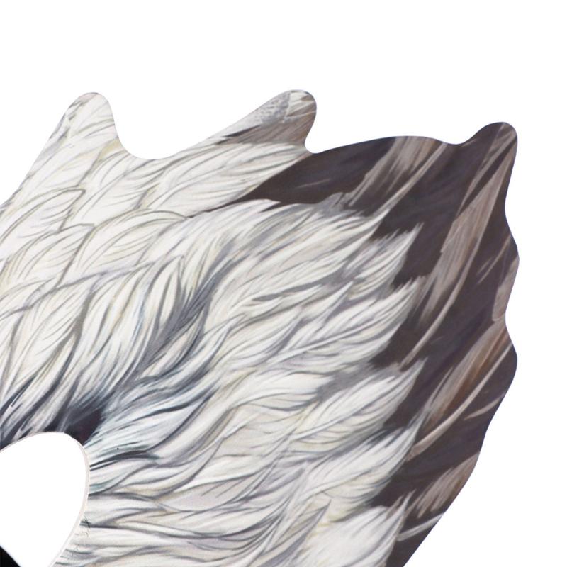 Adjustable Eagle Mask Half Face Animal Mask Lifelike Halloween Party Cosplay Costume Mask with Long Nose for Women Men