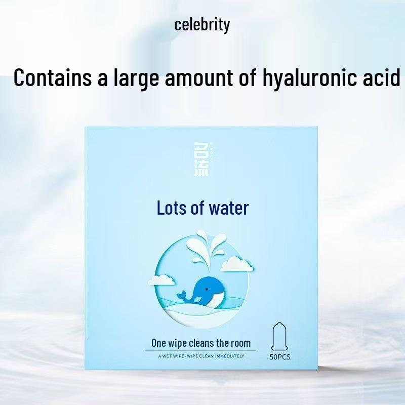 Shuiduoduo Small Leaf Ultra-Thin Hyaluronic Acid Smooth Condoms