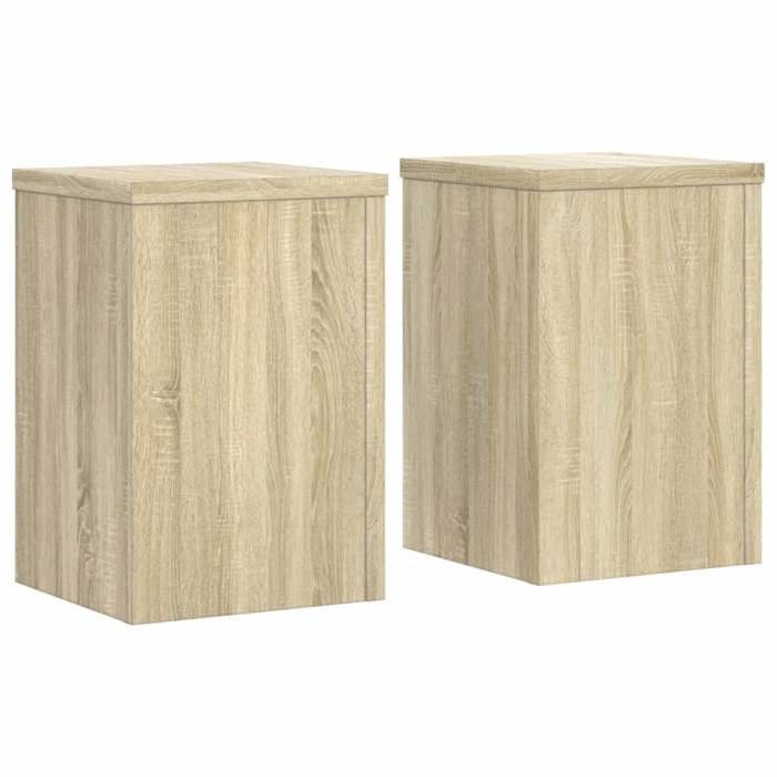 VidaXL Plant Stands 2 Pcs Sonoma Oak Engineered Wood, Flower Stand, Pot Stand, Plant Support 852899