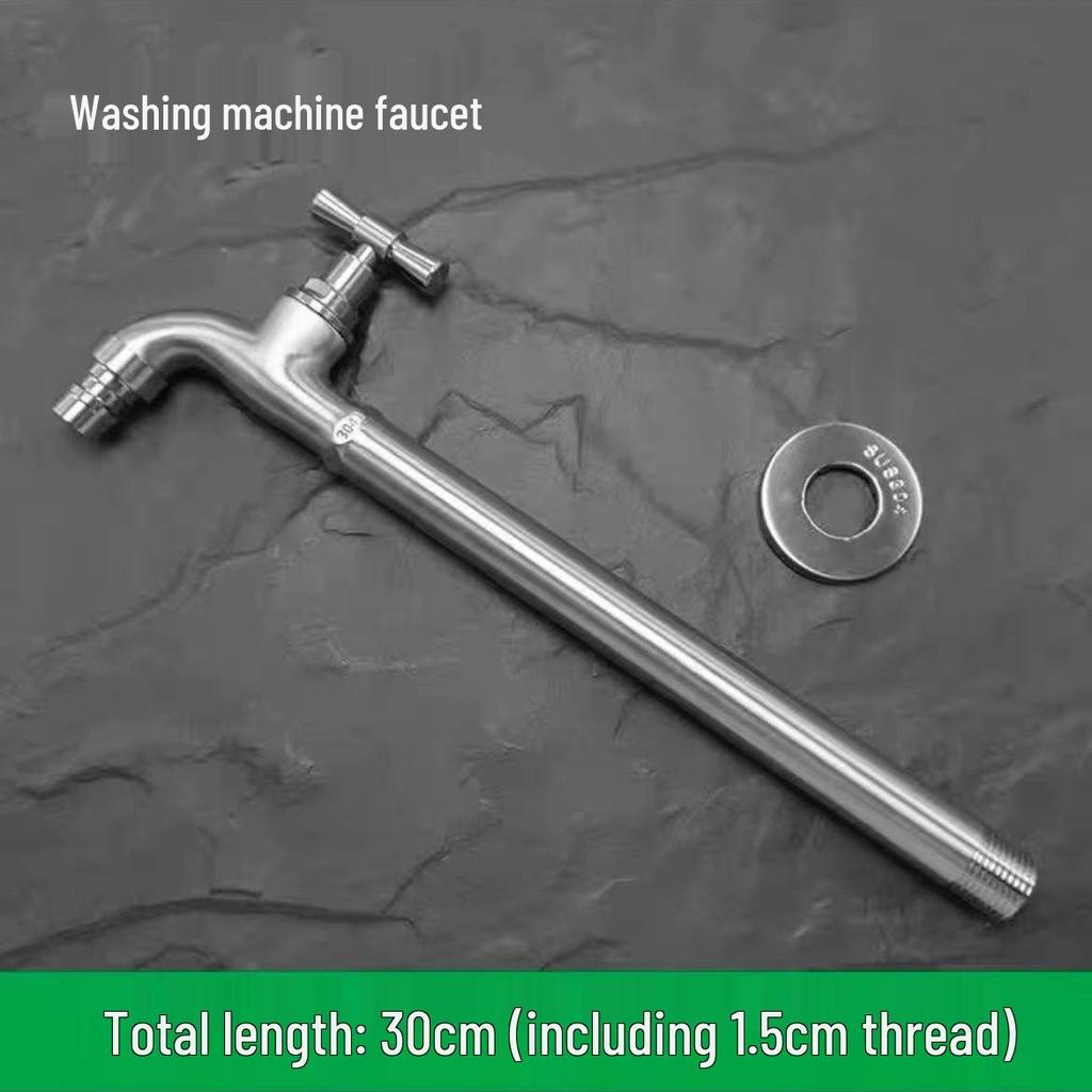 304 Stainless Steel Anti-Freeze Cold Resistant Outdoor Faucet with 4/6-Point Nozzle for Washing Machine