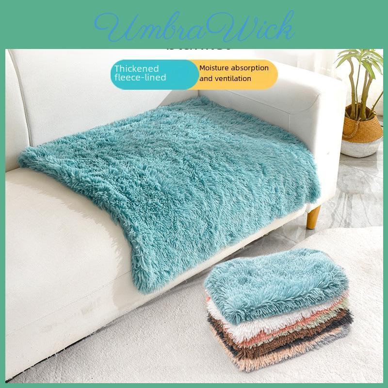 Luxurious Fleece Throw Blanket For Pets Ideal For Dog Beds And Sofa Use In Blue And Mint