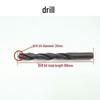Extended Woodworking Drill Bit Template & Connection Rod for Hole Enlargement