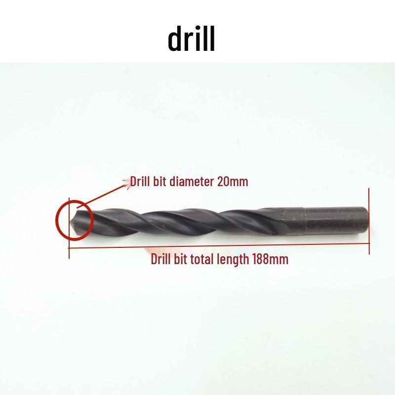 Extended Woodworking Drill Bit Template & Connection Rod for Hole Enlargement