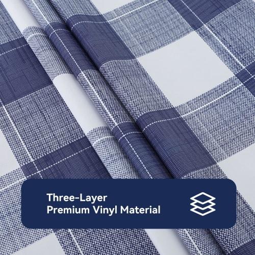 NaturesHome Vinyl Tablecloth, Water-Repellent, Stylish Table Cover, Cuttable, for Halloween and Christmas, Waterproof, Oil-Resistant, Stain-Resistant,