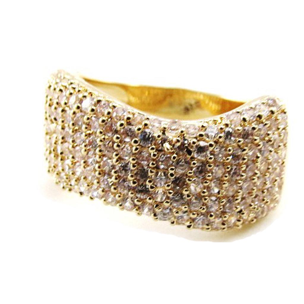 White Gold Plated 'Goddess' Ring