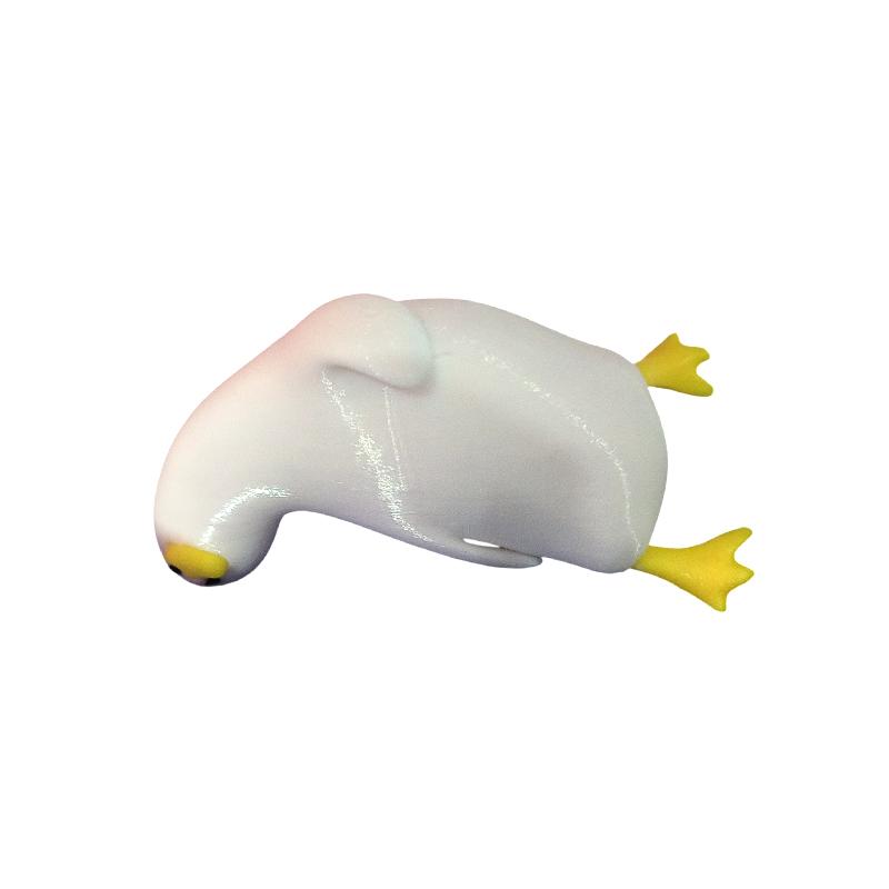 Cute Duck Decorative Bookend Non-Slip Resin Book Holder for Kids Room Bookshelf Birthday Gift for Students Book Lovers