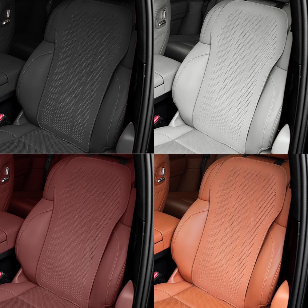 Car Seat Back Cushions Universal Breathable Leather Front Accessories Mat Protector Seat Interior Cushion Backrest Car Supp S8F5