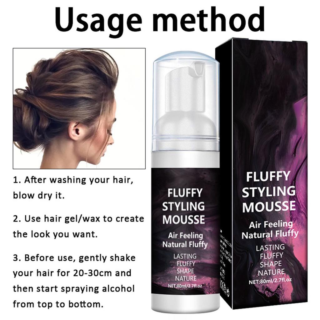 Men And Women Styling Foam Wax Moisturizing Hair Lasting  Salon Same Styling Wax 80ml