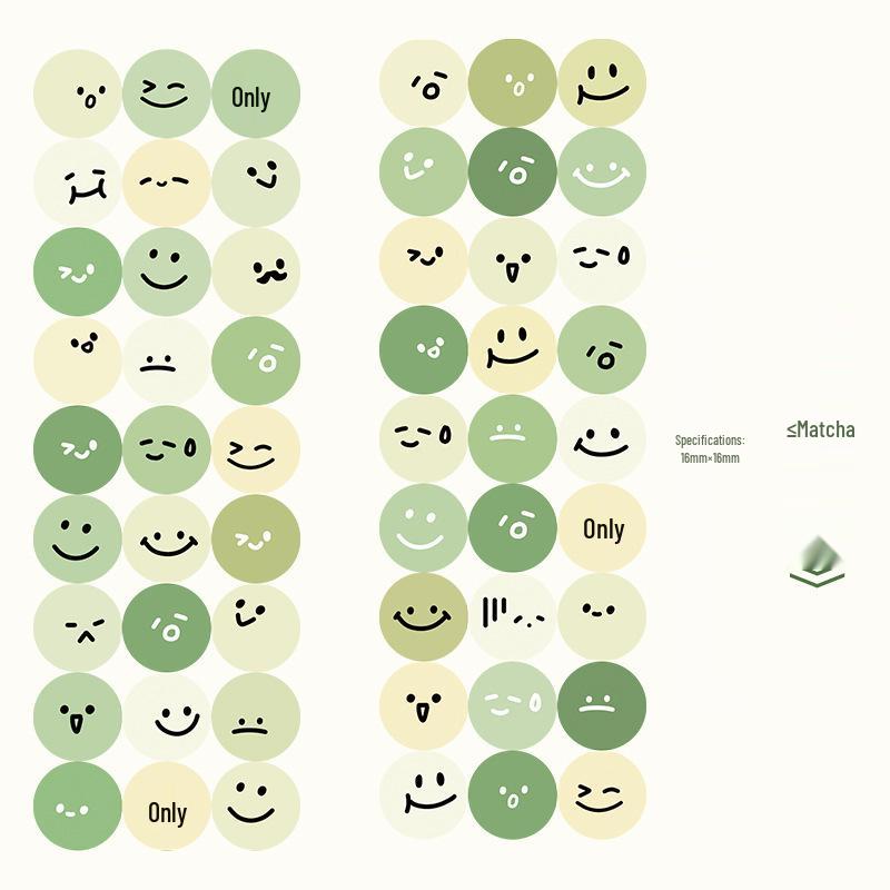 Dudu Mai Cute Smiley Face Dumpling Stickers for Creative Decoration