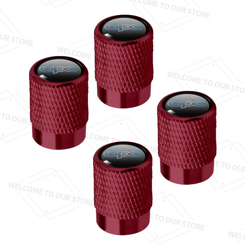 4pcs/1set For Opel OPC LINE Logo Mokka Antara Insignia VXR GSI GS GTC Car Valve Caps Wheel Tires Air Tyre Stem Protective Cover