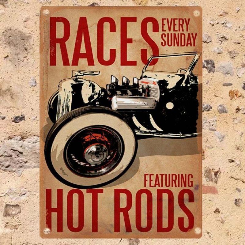 Automotive Metal Decorative Painting: Gifts for Car Lovers Garage Home Style