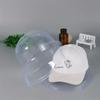6pcs Transparent Hats Storage Box Display Stands Organizer Dustproof Baseball Cap and Bucket Hat Collection Boxes Wall Display