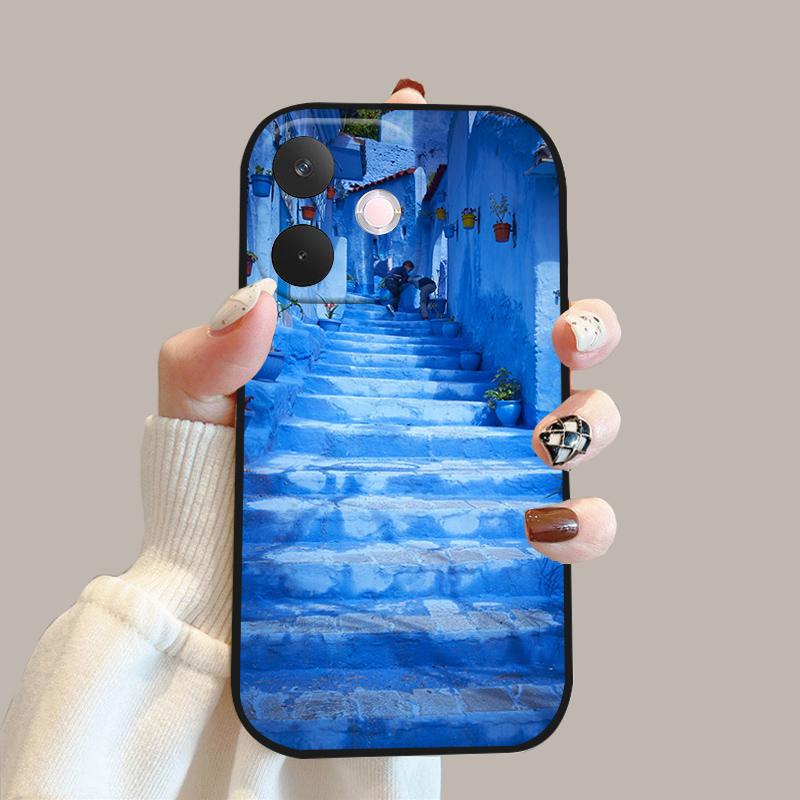 Dla Oppo A5 Pro 5G Miękkie Etui Kwiaty Moda Silikonowe TPU Zderzak Telefonu Pokrowiec Dla Oppo A 5 Pro 5G Urocze Ochronne Etui Fundas