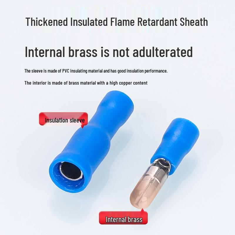 KT KST MPD1.25 Bullet-shaped Male Pre-insulated Crimp Terminal