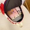 The schoolbag has high value, sweet, fresh and cute printing back, and the leisure and large capacity of junior high school students.