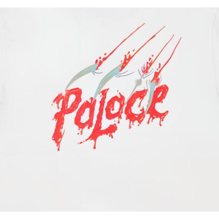Palace Scratchy T-Shirt White Unisex Tops P25TS009