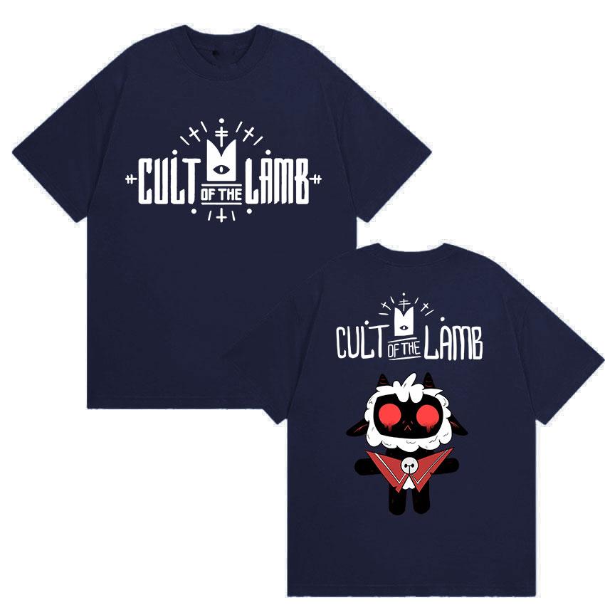 

2026 Game Cult of The Lamb Fans Gift T Shirt Unisexs Women Cosplay Clothing Short Sleeve Tshirts Unisex Retro Cotton Tshirt S
