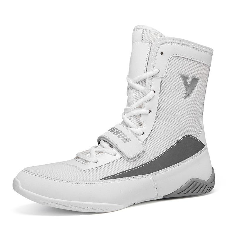 New Boxing Shoes Men's Sanda Shoes High-top Fighting Training Shoes Wrestling Shoes Fall Boots One Piece 2025