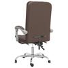 Vidaxl Foldable Office Chair, Brown, Faux Leather
