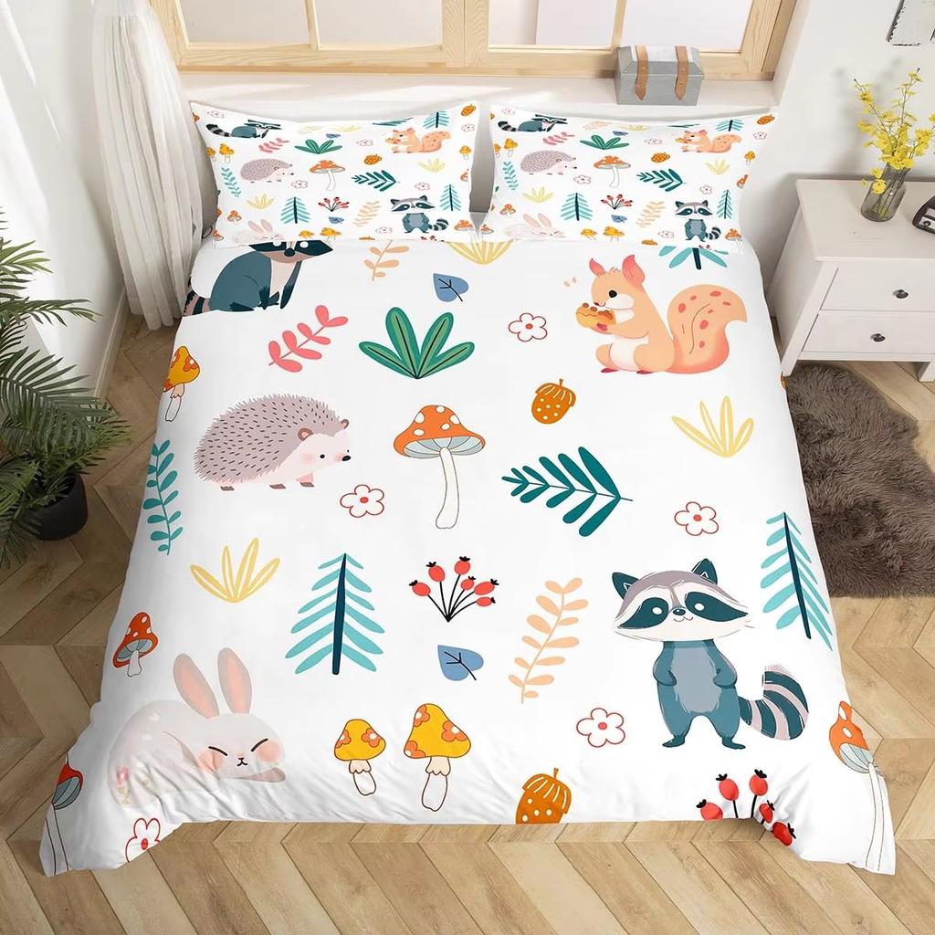 Cartoon Dinosaur Down Comforter Set Bedding Set 3-piece Duvet Cover Set