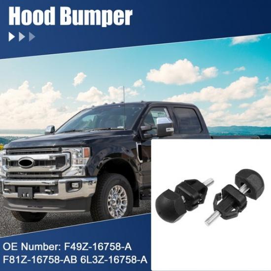 2pc Hood Rest Bumper for Ford Lobo for Ford Expedition 9L3416K808AA