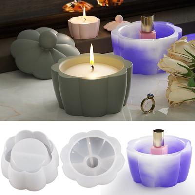 Silicone Storage Box Mould Jewelry Box Moulds Flower Shaped Resin Mold Storage Container Molds with Lid for DIY Crafts
