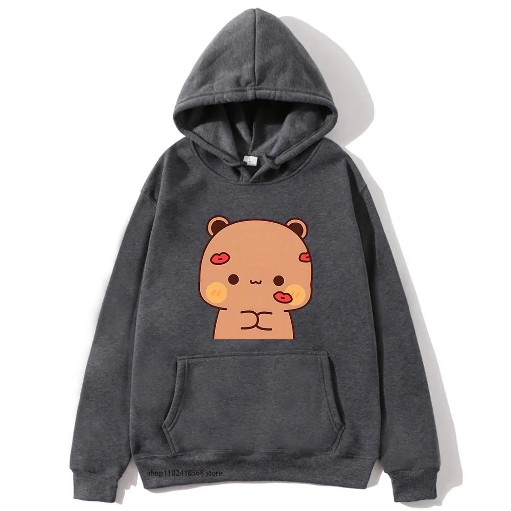 BuBu Kissed DuDu Hoodie Panda Bear Sweatshirt Couple Clothes Men Kawaii Women Tops Four Seasons Casual Streetwear