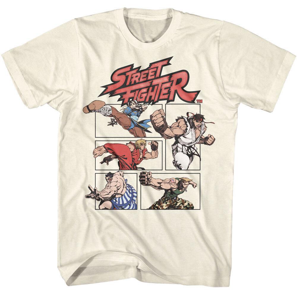 Street Fighter Fists Flying Men s T Shirt Guile E.Honda Chun-Li Ryu Ken Unisex T-Shirt XXXL